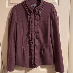 Classiques Entier Plum Ruffled Blazer